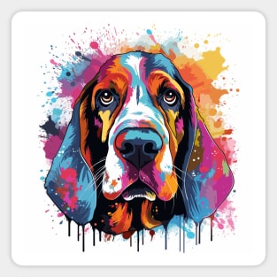 Watercolor Basset hound Magnet